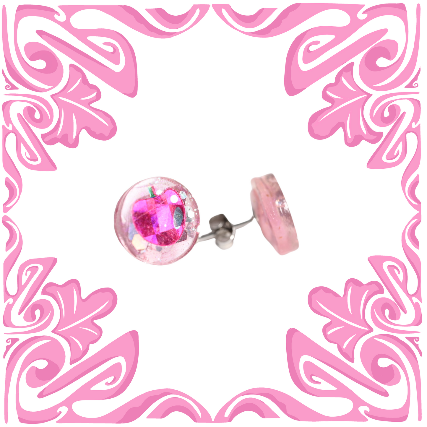 PINK CHERRY EARRINGS
