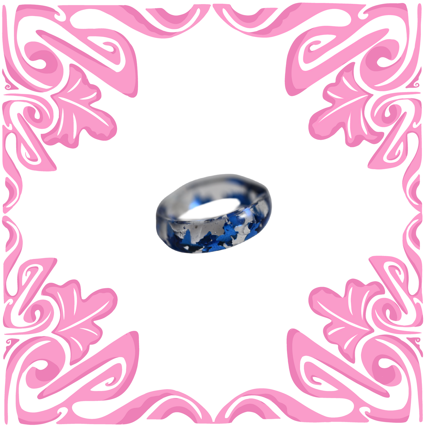 BLUE BUTTERLY RING