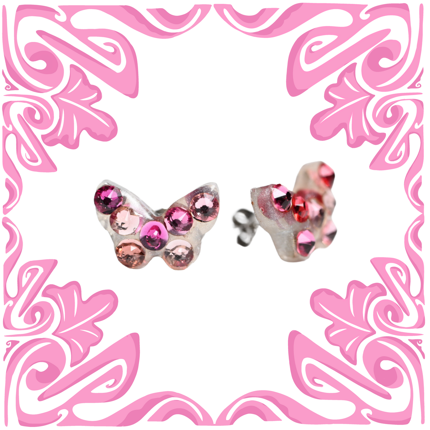 BUTTERFLY SWAROVSKI EARRINGS