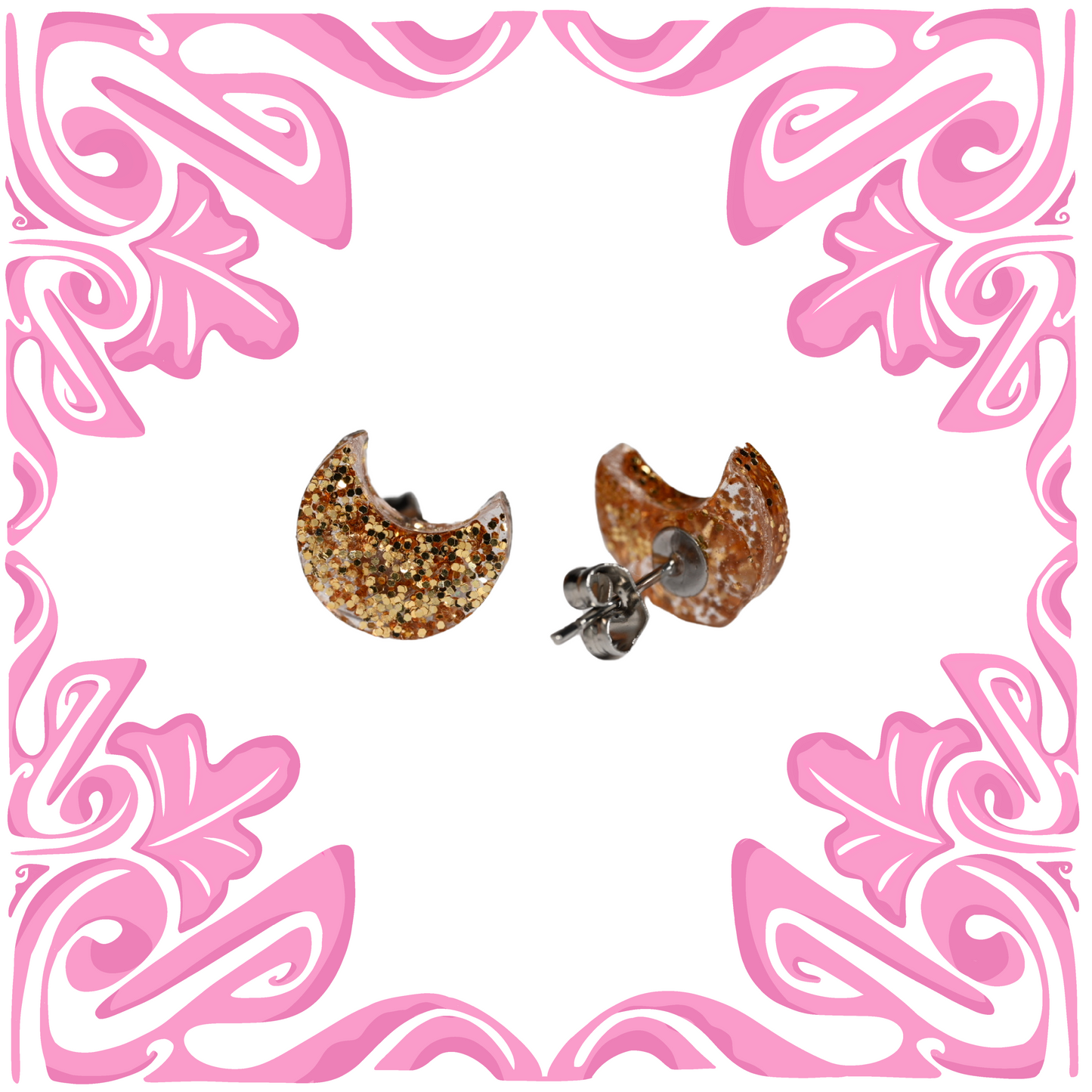 GOLD MOON EARRINGS