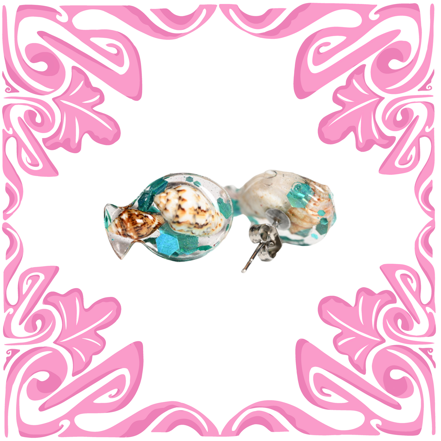 SEASHELL FISHY EARRINGS