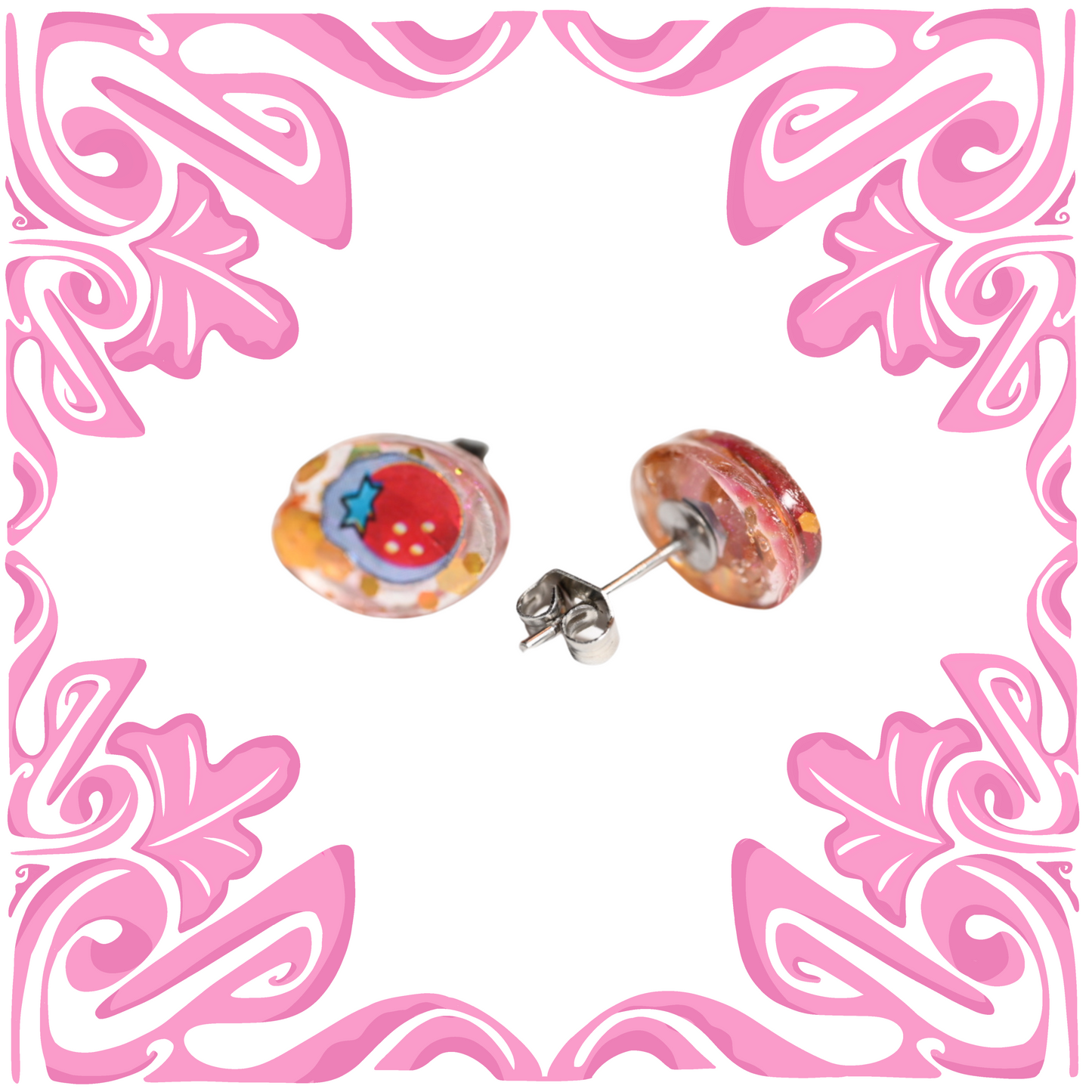 STRAWBERRY SHORTCAKE EARRINGS