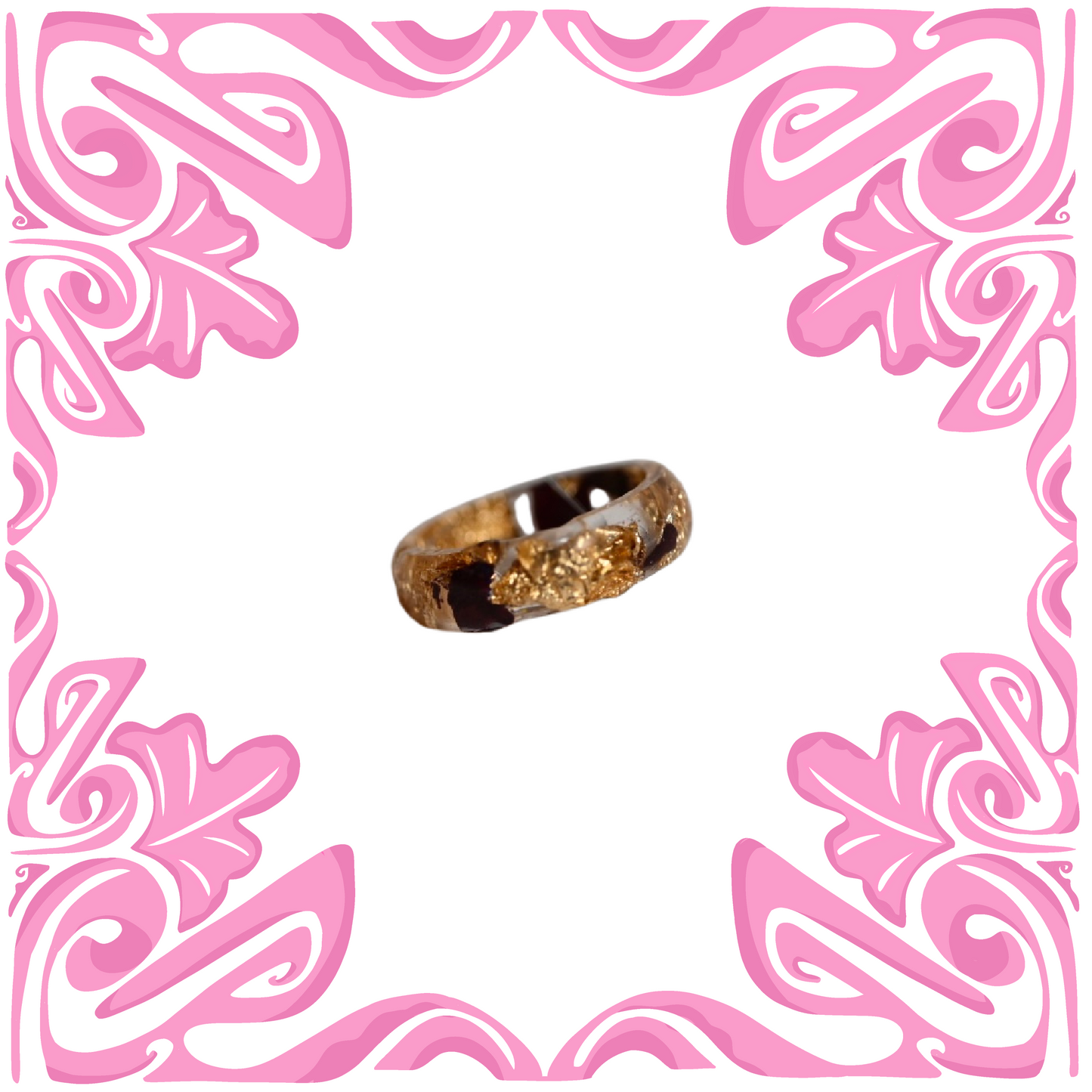 BLACK & GOLD FOIL RING 2