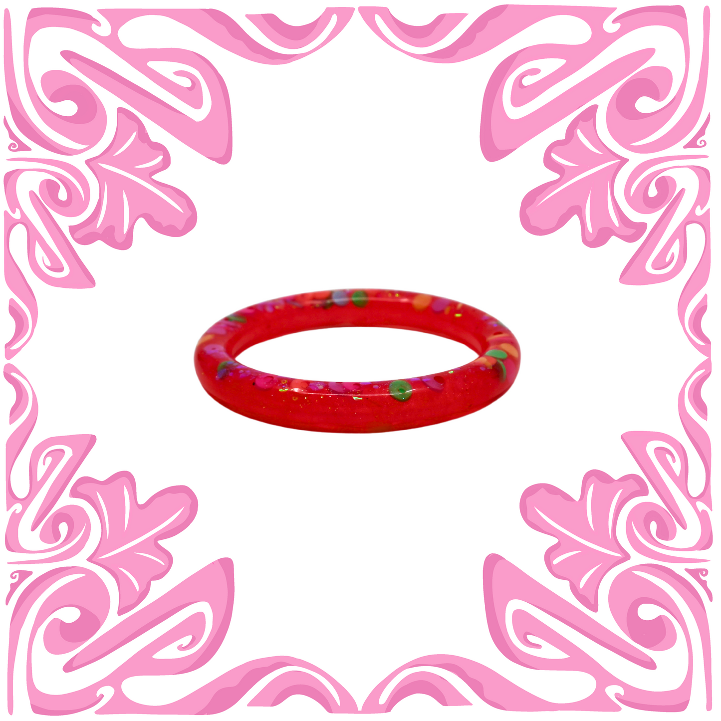 PINK CANDY GLITTER BRACELET