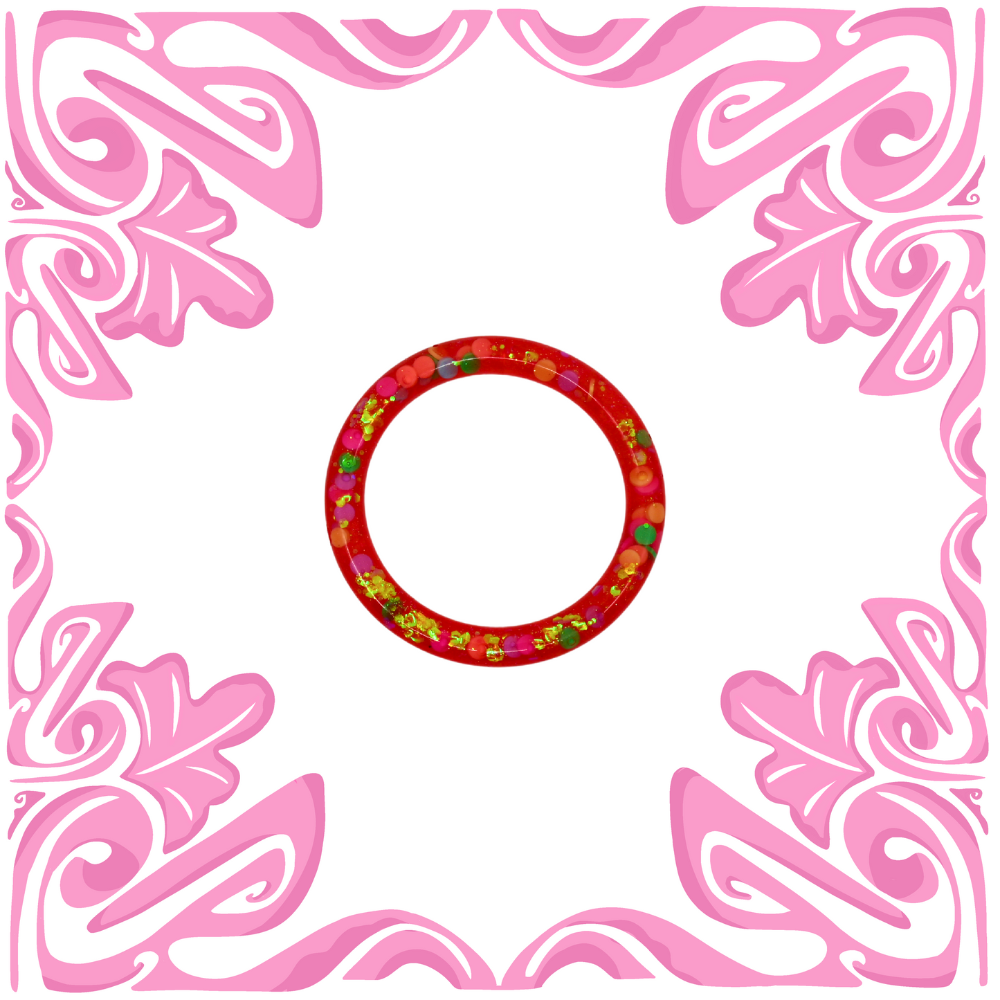 PINK CANDY GLITTER BRACELET
