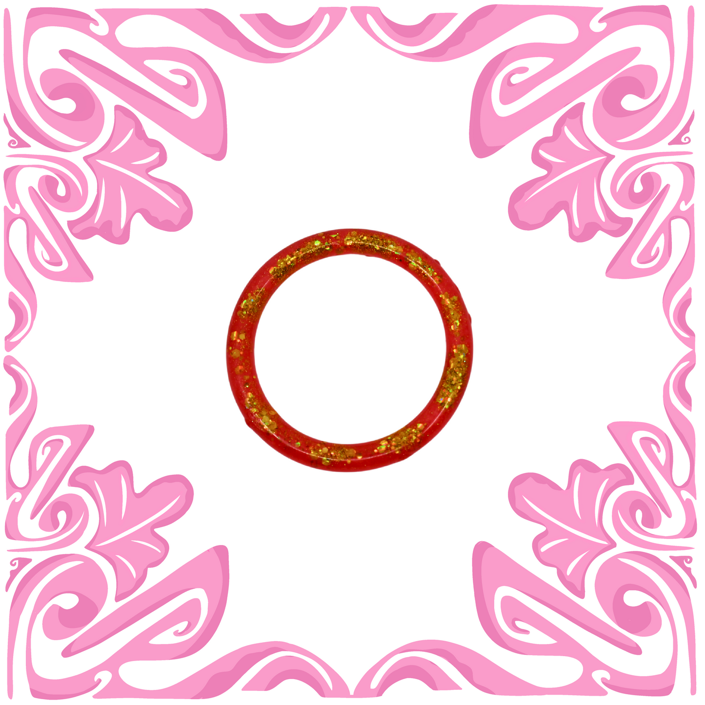 PINK & GOLD GLITTER BRACELET