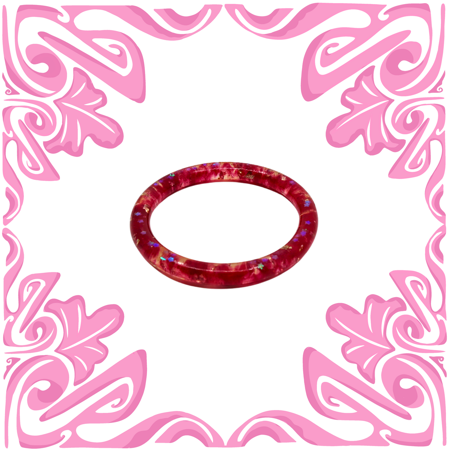 PINK STAR GLITTER BRACELET
