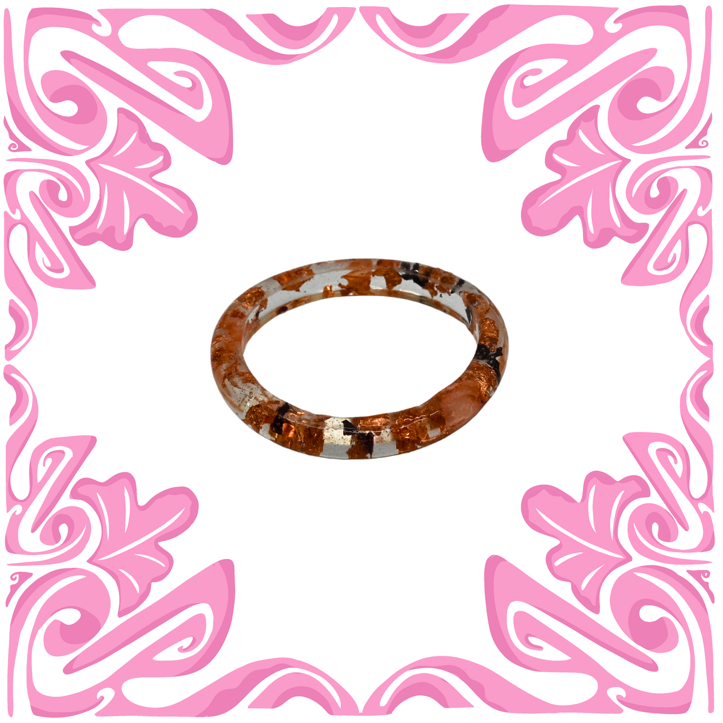 BRONZE & BLACK FOIL BRACELET