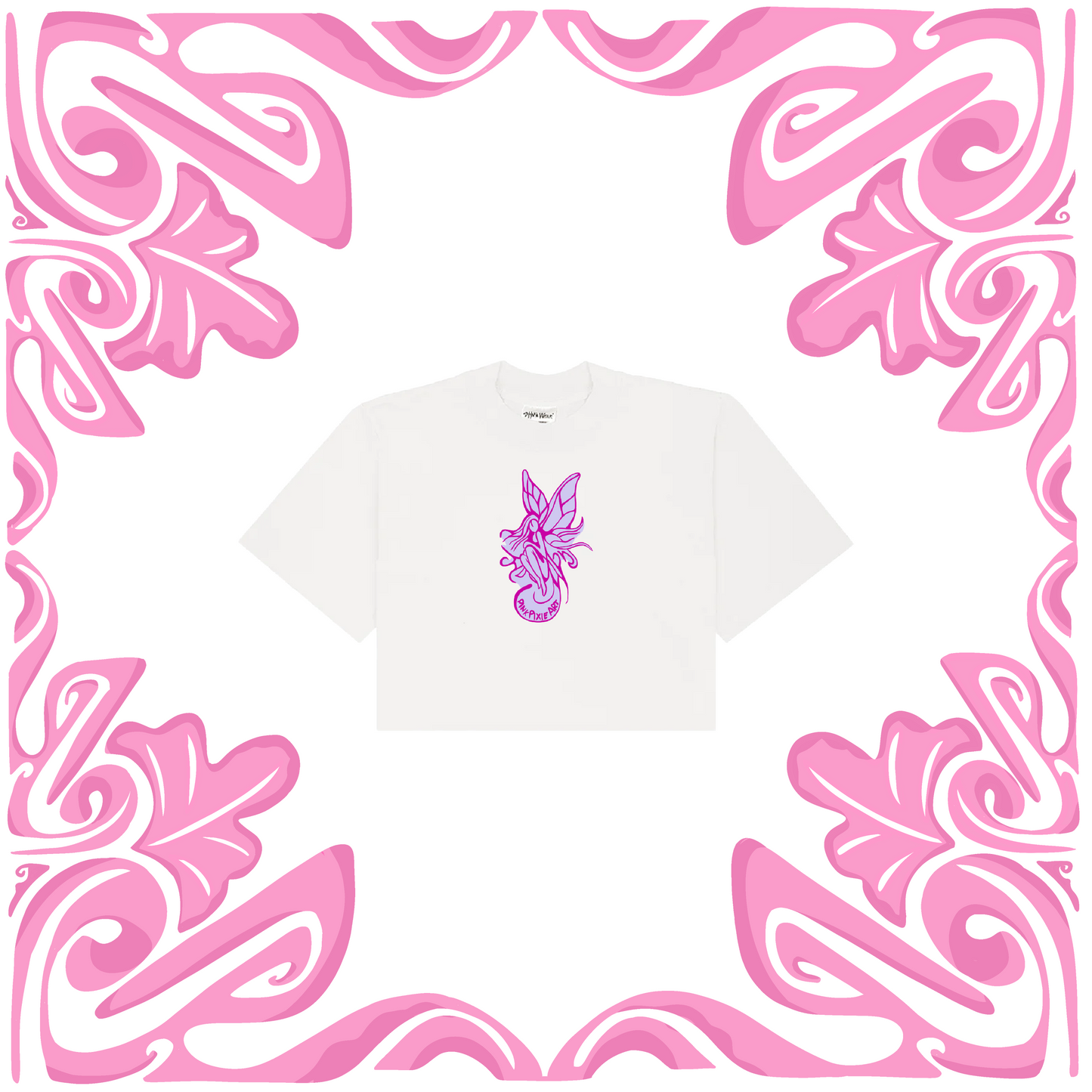 PINK PIXIE MISCHIEF CROP T-SHIRT