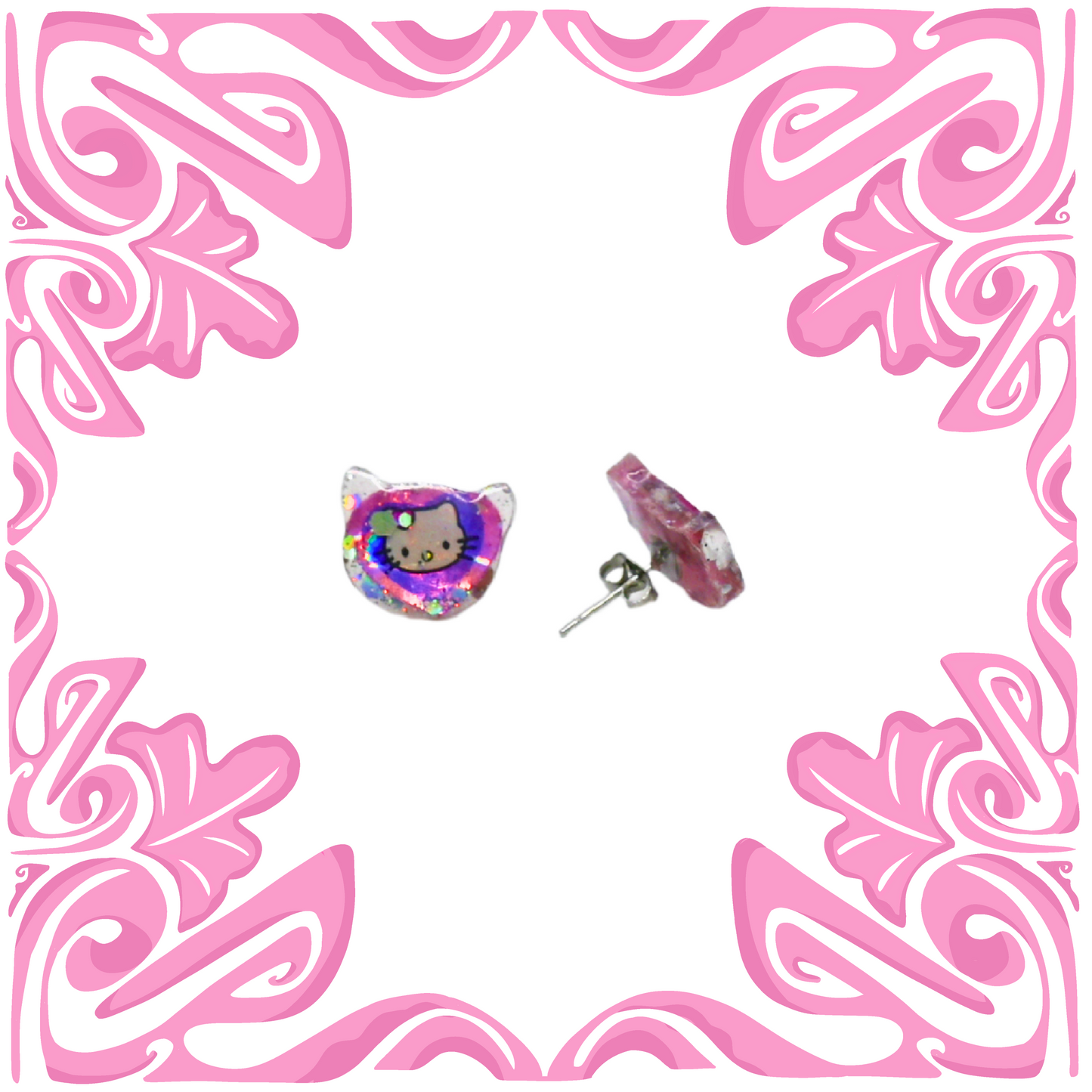HELLO KITTY CAT EARRINGS