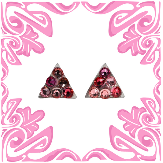 TRIANGLE SWAROVSKI EARRINGS