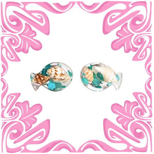 SEASHELL FISHY EARRINGS