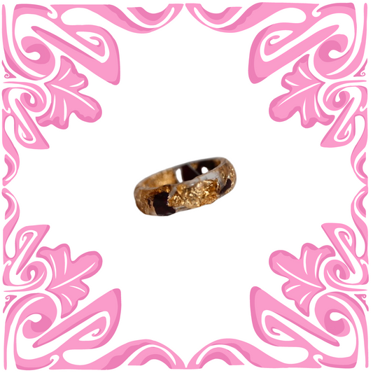 BLACK & GOLD FOIL RING 2