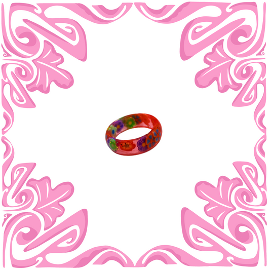 PINK FLOWER RING
