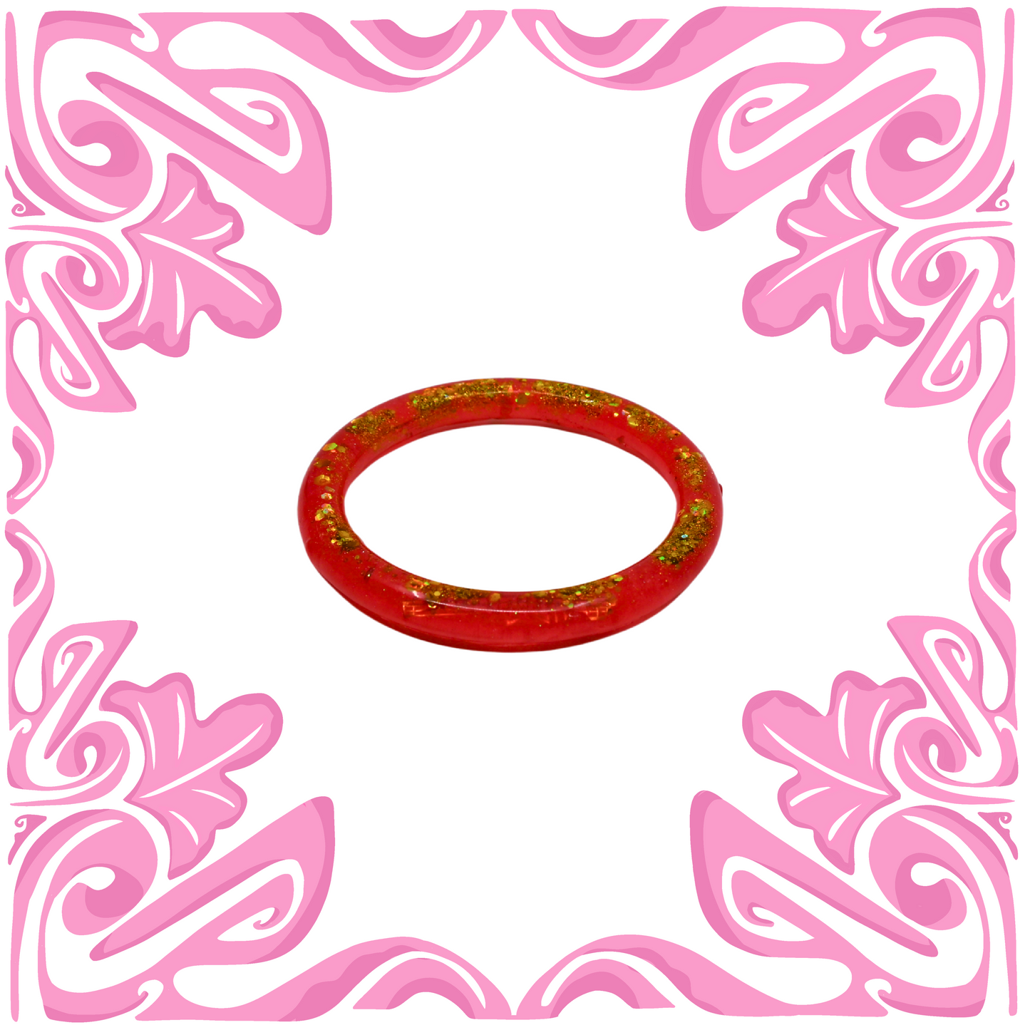 PINK & GOLD GLITTER BRACELET