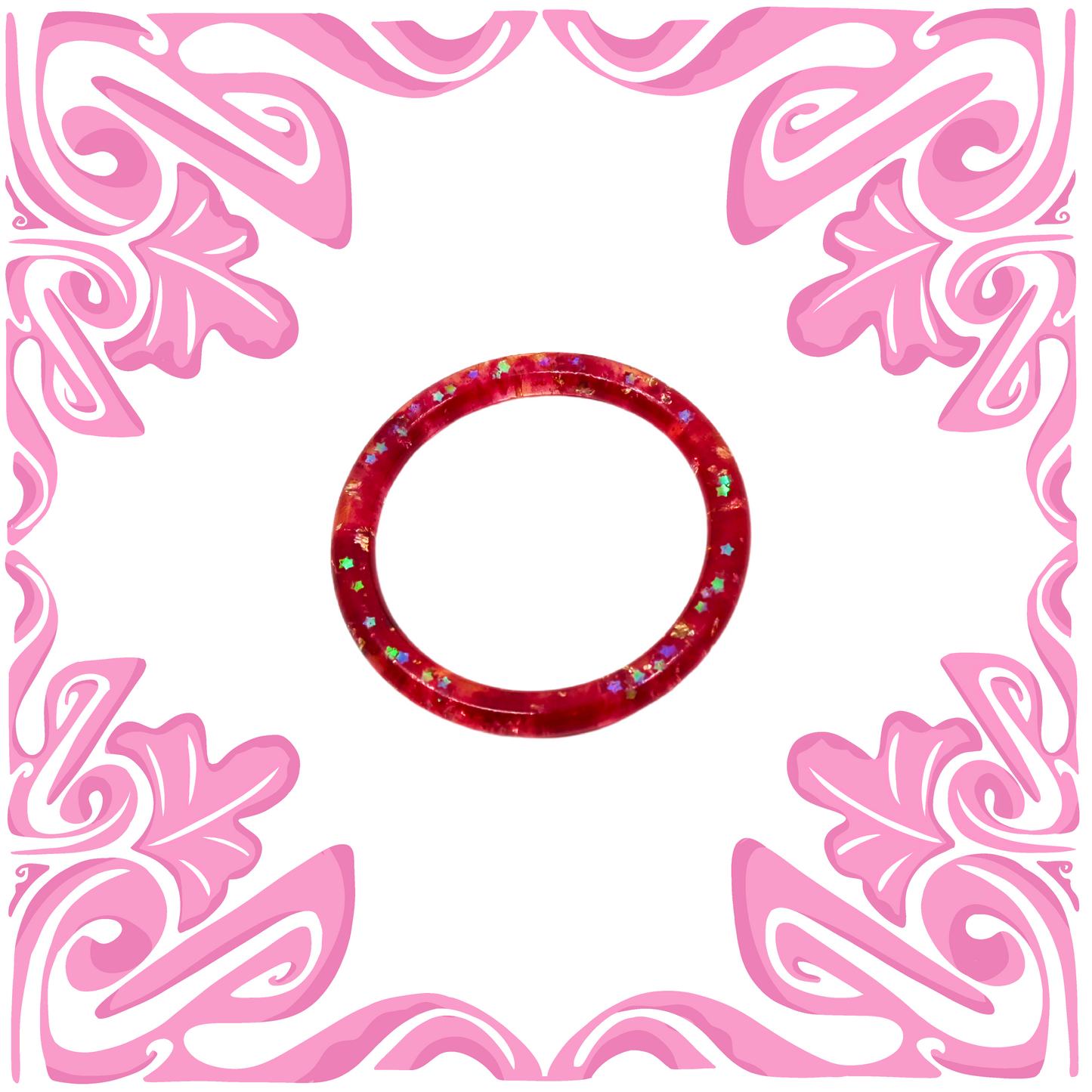 PINK STAR GLITTER BRACELET