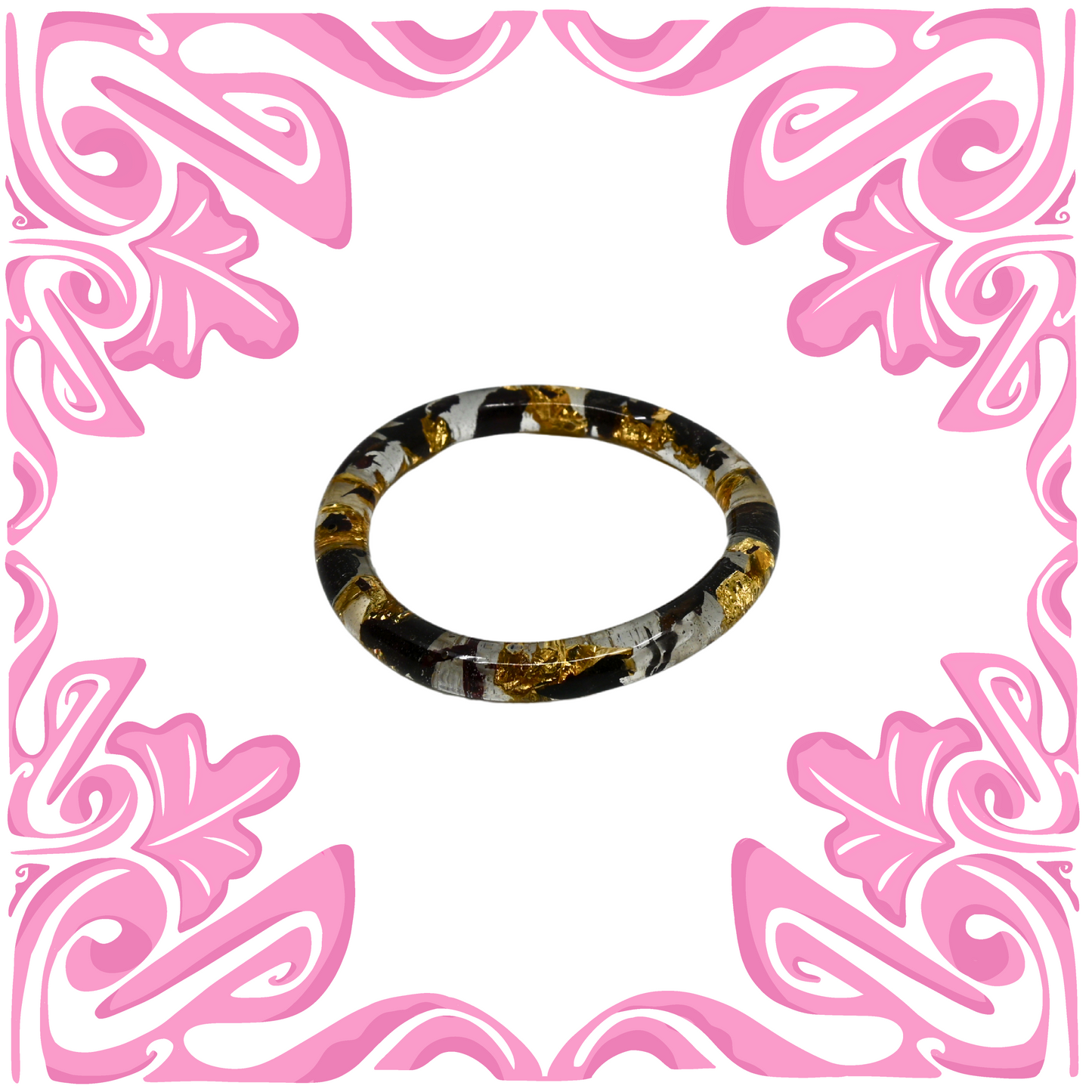 GOLD & BLACK FOIL BRACELET