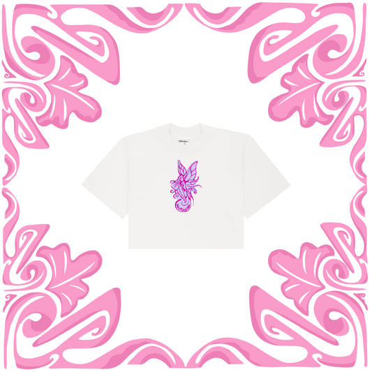 PINK PIXIE MISCHIEF CROP T-SHIRT